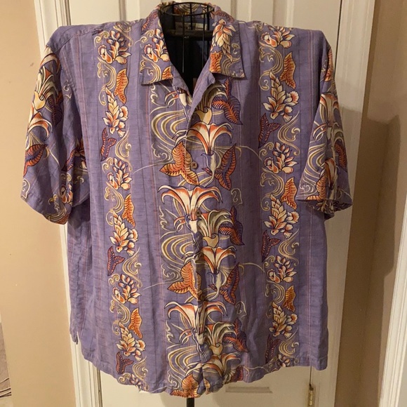 Tommy Bahama Other - Tommy Bahama 100% Silk Short Sleeve Button Down Shirt Men’s Size XXL Nice Shape